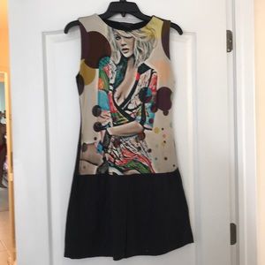 Sexy Custo fitted dress